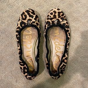 SAM EDELMAN leopard print flats